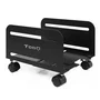 TOOQ Soporte metálico para CPU de suelo con ruedas UMCS0004-B